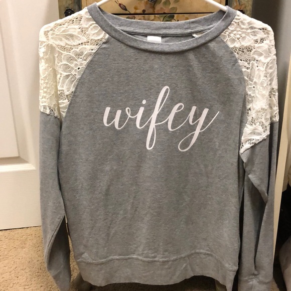 David's Bridal Tops - Wifey long sleeve shirt 👰🏽